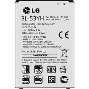 Original LG Akku BL-53YH D3 D850 D851 D855 LS990 VS985 F400 Accu - Nagelneu