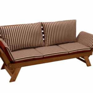 Gartenbank Schlafsofa Gartenmöbel Gartensofa TIROL 202cm Holz Eukalyptus 2. WAHL