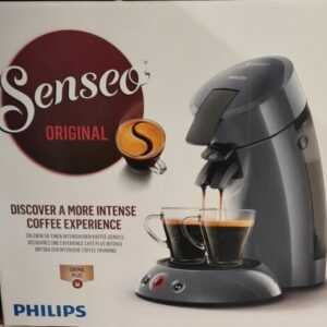 Philips Senseo Kaffeemaschine Kaffee Padmaschine Kaffeepadmaschine grau