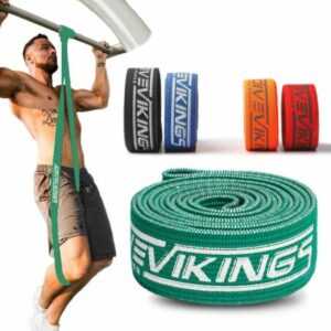 ActiveVikings® Pull-Up Stoff Fitnessbänder - Perfekt für Muskelaufbau - Fitne...