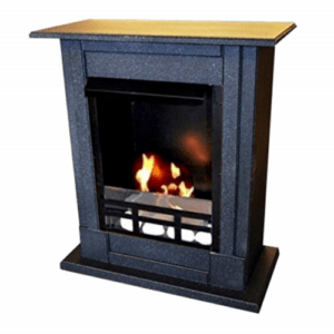 Ethanolkamin Gelkamin Fireplace Kamin Cheminee Madrid Deluxe Royal Granit dunkel