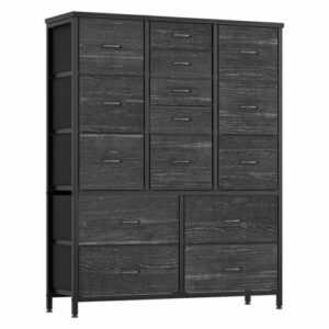 Kommode Mit Schubladen, Sideboard Mit 15 Stoffschubladen, Komodenschrank