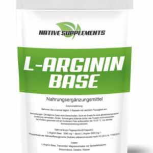 L-ARGININ BASE Kapseln extrem Hochdosiert - 100% Aminosäuren Bcaa Muskelaufbau