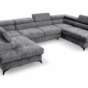 Ecksofa Palermo U-Form mit Schlaffunktion Bettkasten 345 cm Sofa XXL Big Sofas