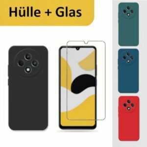 Hülle für Xiaomi Redmi 14c Handyhülle+Glas Hülle