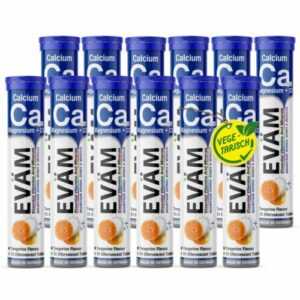 EVÄM Calcium Magnesium D3 Sport Brausetabletten 12x 15 Stück. Hergestellt in DE