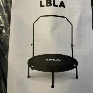 LBLA Fitness Trampolin Indoor 101cm höhenverstellbarer Haltegriff