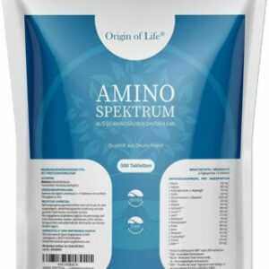 AMINO SPEKTRUM - 500 Tabletten a 1000mg - EAA / BCAA 18 Aminosäuren Vegan