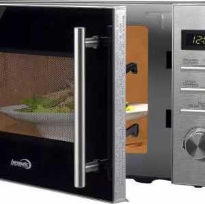 Hanseatic AG820CXC-PM Mikrowelle , 800W, 50Hz Grillfunktion Silber Grau