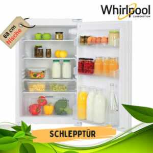 Whirlpool Einbaukühlschrank Vollraum integrierbar 88 er Nische Schlepptür 134 L