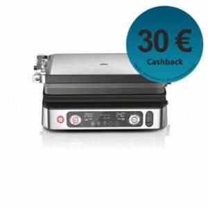 Braun CG9167 Multigrill 9 Pro Aluminiumguss Kontaktgrill 2200W 3 Grillpositionen