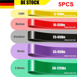 5er/Set Widerstandsband Klimmzugband Fitnessband Klimmzughilfe Resistance Bands