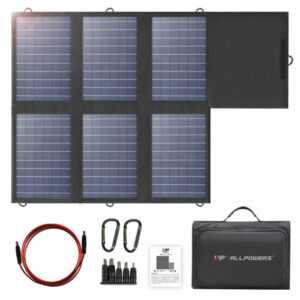 ALLPOWERS Solarpanel Solarmodul 60W Solarladegerät Mit DC USB-C USB-A Ausgabe