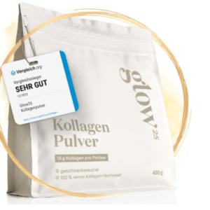 Glow25® Collagen Pulver 450g- Das Original-Premium Kollagen Hydrolysat Free Ship