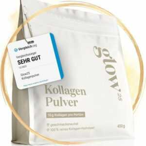 Glow25® Collagen Pulver-Original Premium Kollagen hydrolysat Peptide 1 & 3 (450)