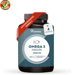 Omega 3 Wildfischöl 2000 mg - 1000 mg EPA, 500 mg DHA, 120 Omega 3 Kapseln hochd