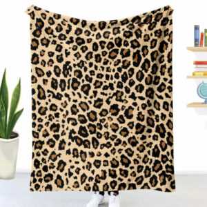 Leopardenmuster Wohndecke Sofadecke Tagesdecke Kuscheldecke