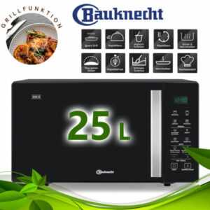 Mikrowelle mit Grill 25 Liter 900 Watt 7 Leistungsstufen LED Display Bauknecht