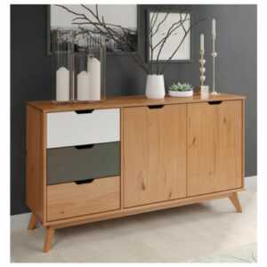 Inter-Furn Sideboard Kommode Beistellschrank Schrank Massivholz 140 x 79 x 40 cm