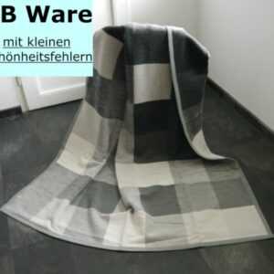 1b Biederlack Baumwolle Dralon Wohndecke Sofadecke 150x200 cm Karo