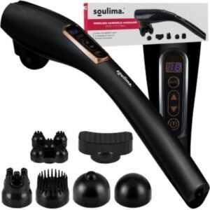 Massagegerät Kabelloser Anti Cellulite Handmassager mit 6 Köpfen und 12 Program