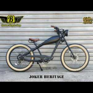 Bicicletta elettrica chopper custom Joker heritage E-Bike Nero Opaco electri spe