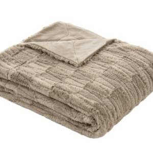 Bugatti Felldecke Fellimitat Kuscheldecke Beige 150x200 cm