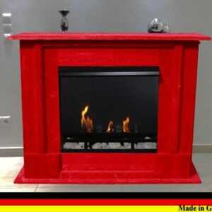 Ethanolkamin Gelkamin Kamin Gel Fireplace Caminetti Modell Rafael Deluxe Rot