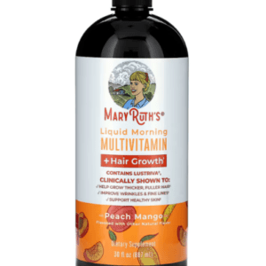 MaryRuth's,Flüssiger Morgen Multivitamin + Haarwachstum, Pfirsich-Mango, 887 ml