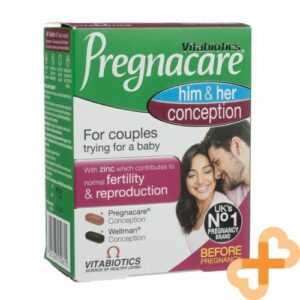 Vitabiotics Pregnacare Ihn & Sie Empfängnis 60 Tabletten Fruchtbarkeit & Kopie