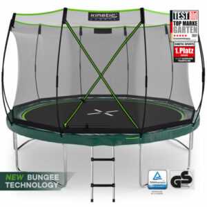 KINETIC SPORTS Premium Trampolin 366 cm 'Bungee Safety Elite' Kindertrampolin