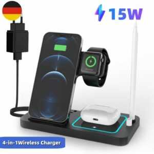 4 in 1 Ladestation für Apple Watch und iPhone- Faltbare Wireless Charger MagSafe