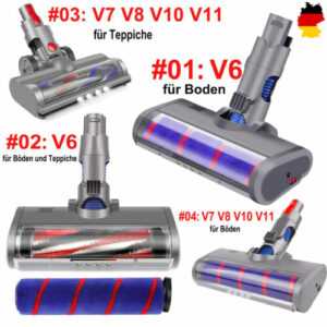 Bürstenkopf Für Dyson V6 V7 V8 V10 V11 Elektrobürste Turbobürste Ersatz Bodendüs