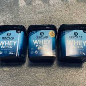 3x 1000g Bodylab Whey Protein Eiweiß Pulver - Vanille, Straciatella  UVP 119€