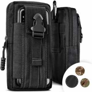 Handy Gürteltasche für HTC Desire 526G / 526G Plus Nylon Gürtel Tasche Clip Etui