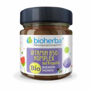 Vitamin B50 Komplex mit Propolis Bio-Bienenhonig 280 g