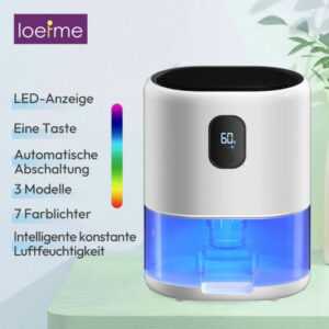 Luftentfeuchter 1000ml Wassertank Mini Raumentfeuchter Schlafzimmer Entfeuchter