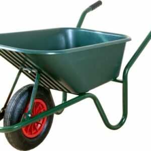 ALTRAD LIMEX Bauschubkarre Schubkarre Gartenkarre grün 100l PP-Mulde 150kg