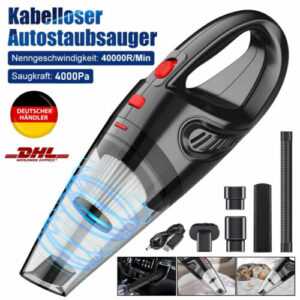 3 in1 Handstaubsauger 120W Kabellos Mini Staubsauger Akku Auto Haus Nass/Trocken