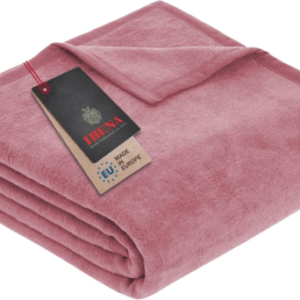 Ibena Porto Kuscheldecke 150X200 Cm - Wolldecke Rosa Einfarbig,