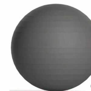 Gymnastikball 65cm Silber/Grau- YOGA - BÜRO - BERSTSICHER - Sitzball