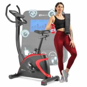 Hop-Sport Heimtrainer Fitnessbike elektrisch Hometrainer Pulsmessung Ergometer