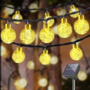 Solar Lichterkette Aussen 3M 10LED IP44 Lichterkette Garten Warmweiß