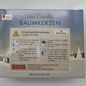 BRUBAKER 100er Pack Baumkerzen Wachs,Weihnachtskerzen, Gold-Sand,  Christbaum