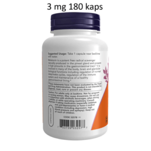 Now Foods Vitamin Mel 3 mg 180 kaps Besser Schlafen Puritans Pride