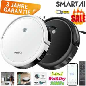 SmartAI G50 Saugroboter Staubsauger Roboter Vacuum Cleaner Smart Home Cleaning