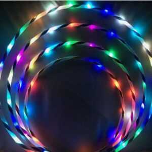 LED Hula-Hoop-Tanz-Übungslicht Fitnessgerät mit Gewicht für Erwachsene Kinder