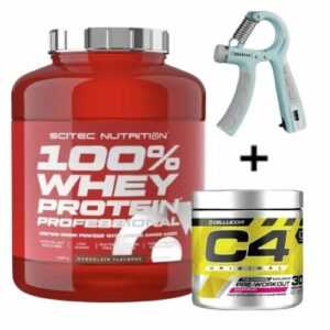 Protein 100%Whey 2350g Scitec Nutrition + C4 Pre-Workout 190 gr + BONUS