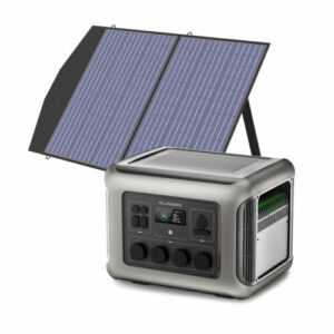 ALLPOWERS Solargenerator 2500W 2016Wh Powerstation mit 100W Faltbars Solarpanel