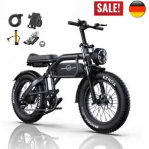 1000W Elektrofahrrad 48V 20Ah Fat-Tire Mountainbike 20 Zoll Offroad E-Bike Moped